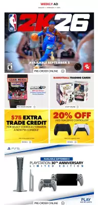 GameStop flyer (valid until 27-08)