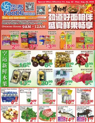 Foody World flyer (valid until 28-08)