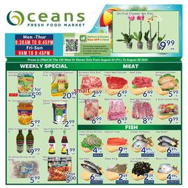 Oceans Fresh Food Market flyer week 34 Page 1