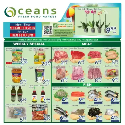 Oceans Fresh Food Market flyer (valid until 28-08)
