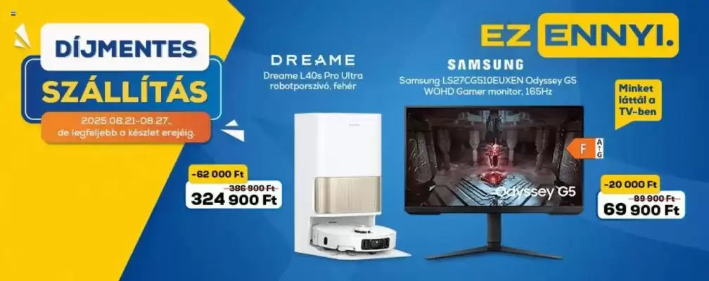 Euronics akciós újság (érvényes eddig: 27-08)