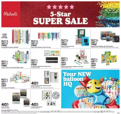 Michaels flyer (valid until 28-08)