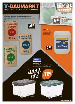 V Baumarkt Prospekt (gültig bis 3-09)