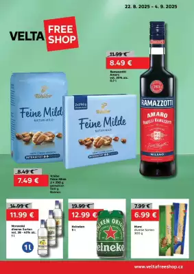 VELTA Free Shop leták (platné do 4-09)