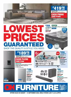 OK Furniture catalogue