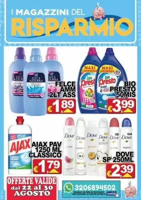 Volantino Magazzini del Risparmio (valido fino al 30-08)