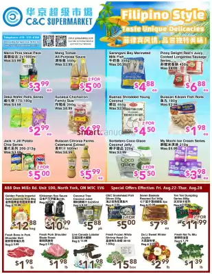 C&C Supermarket flyer (valid until 28-08)