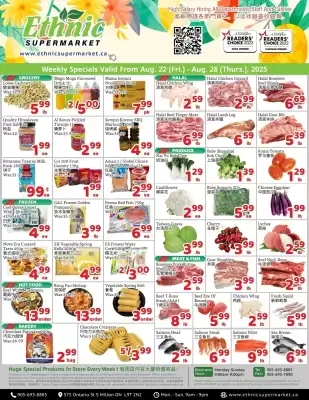 Ethnic Supermarket flyer (valid until 28-08)