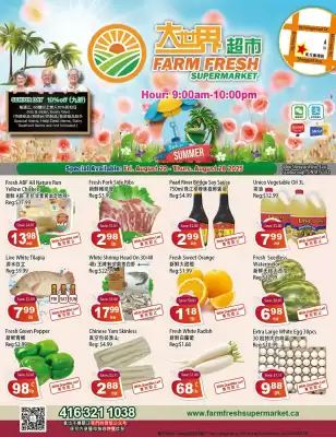 Farm Fresh Supermarket flyer (valid until 28-08)