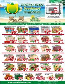 Fresh Win Foodmart flyer week 34 Page 1
