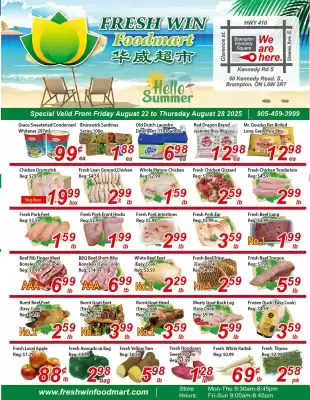Fresh Win Foodmart flyer (valid until 28-08)
