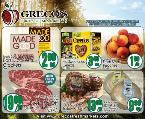 Greco's Fresh Market flyer (valid until 28-08)