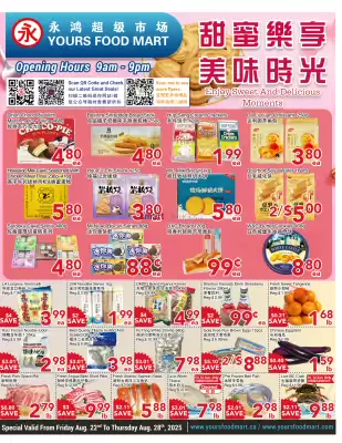 Yours Food Mart flyer (valid until 28-08)