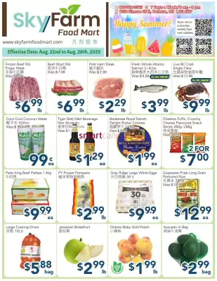 SkyFarm Food Mart flyer (valid until 28-08)