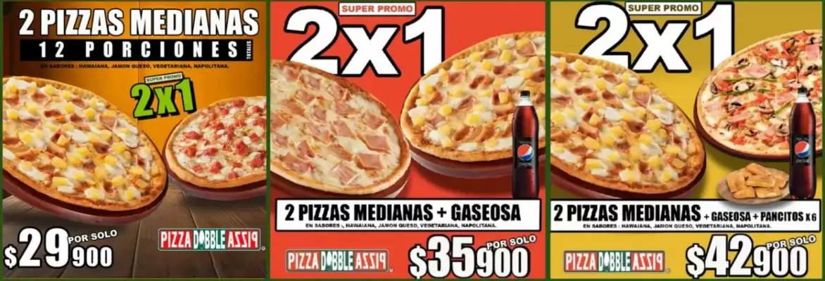 Catálogo Pizza Doble Pizza (válido hasta 20-09)