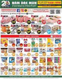 Nam Dae Mun Farmers Market Weekly Ad week 34 Page 1