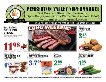 Pemberton Valley Supermarket flyer week 34 Page 1