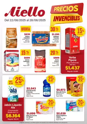 Catálogo Supermercados Aiello (válido hasta 28-08)