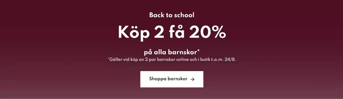 Din sko reklamblad (giltig till och med 31-08)