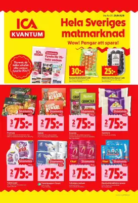ICA Kvantum reklamblad (giltig till och med 31-08)