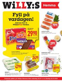 Willys Hemma reklamblad vecka 35 Sida 1