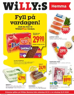 Willys Hemma reklamblad (giltig till och med 31-08)