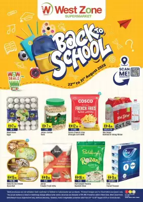 West Zone Supermarket catalogue (valid until 31-08)
