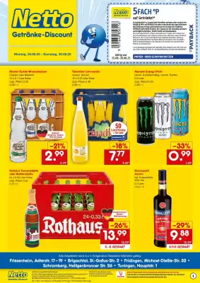 Netto Getränke Discount Prospekt (gültig bis 30-08)