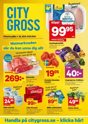 City Gross reklamblad (giltig till och med 31-08)