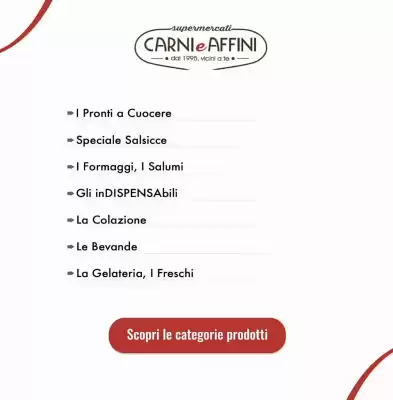 Volantino Carni e Affini Supermercati (valido fino al 2-09)