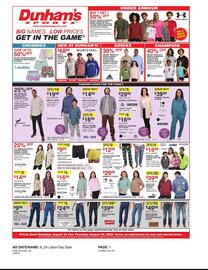 Dunham's Sports Weekly Ad week 34 Page 1