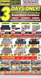 Surplus Furniture flyer week 35 Page 1