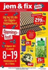 Jem&Fix reklamblad vecka 35 Sida 1