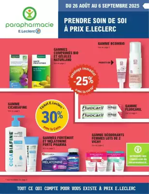 Catalogue E.Leclerc Parapharmacie (valable jusqu'au 6-09)