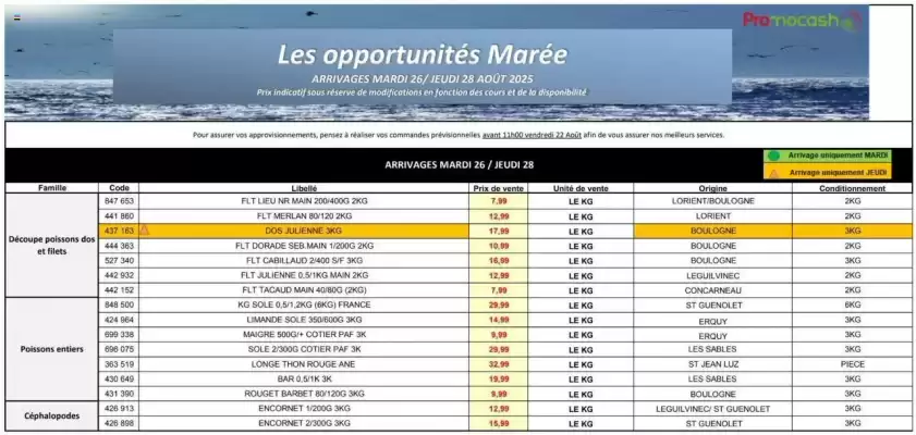 Catalogue Promocash (valable jusqu'au 28-08)