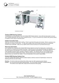 Horn Furniture catalogue Page 3