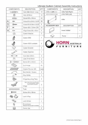 Horn Furniture catalogue (valid until 8-09)