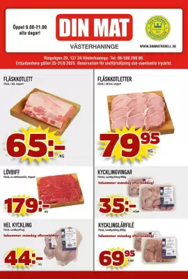 Din Mat reklamblad (giltig till och med 31-08)