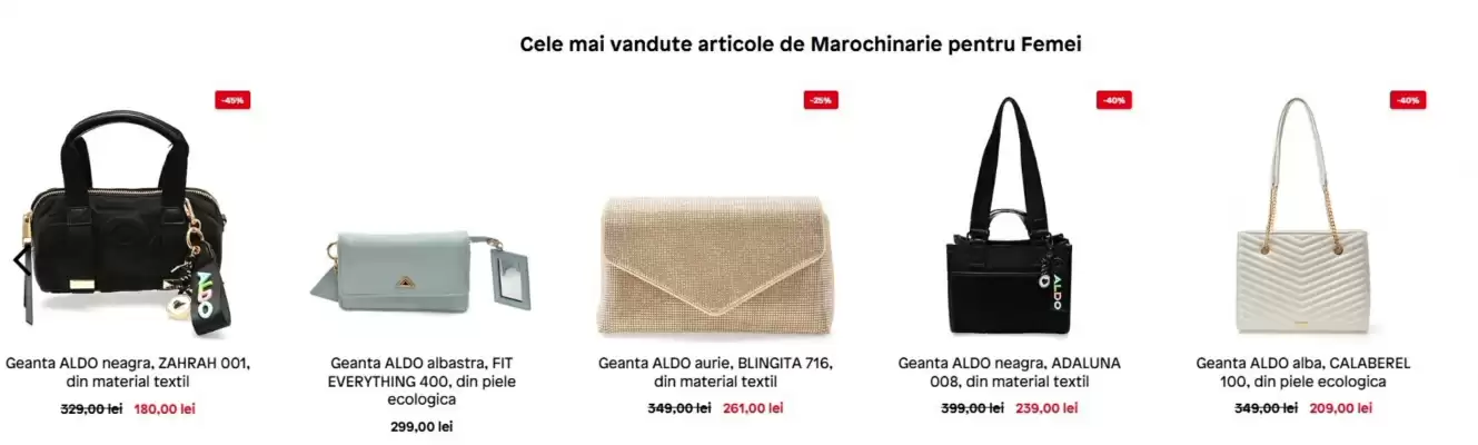 Catalog Aldo (valid până la 31-08)