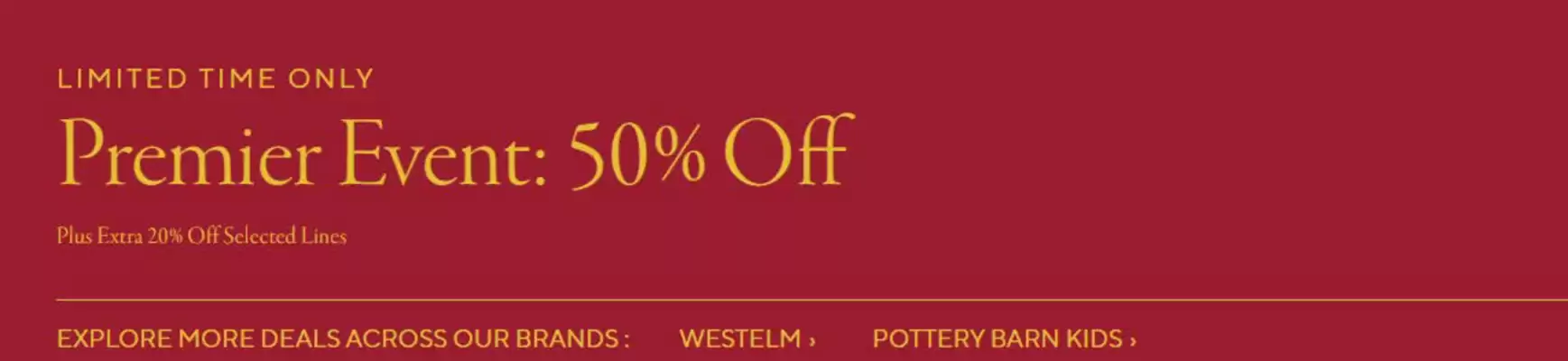 Pottery Barn catalogue (valid until 31-08)
