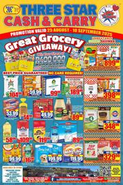 Three Star Cash and Carry catalogue Page 1