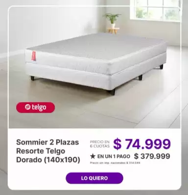 Catálogo Sommier Center (válido hasta 31-08)