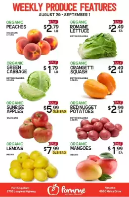 Pomme Natural Market flyer (valid until 1-09)