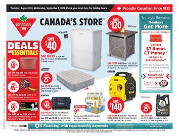Canadian Tire flyer week 35 Page 1