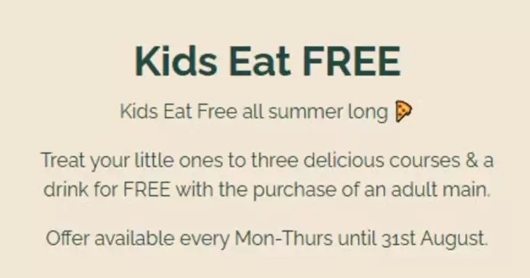 Bella Italia leaflet (valid until 31-08)