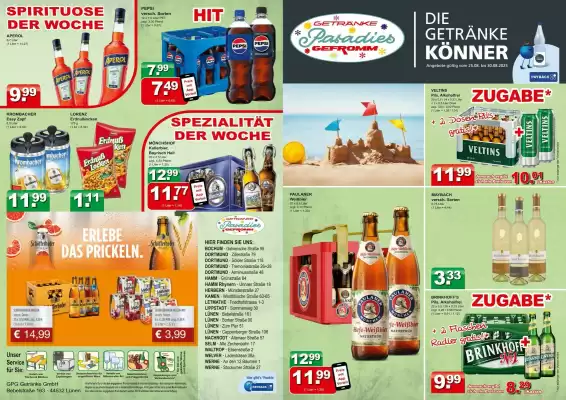 Getränkeparadies Gefromm Prospekt (gültig bis 30-08)