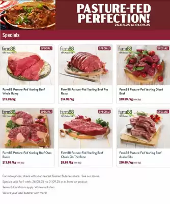 Tasman Butchers catalogue (valid until 1-09)