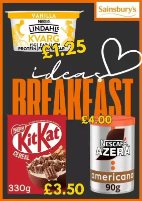 Sainsbury's leaflet