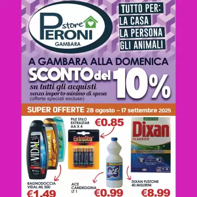 Volantino Peroni Supermercati (valido fino al 17-09)