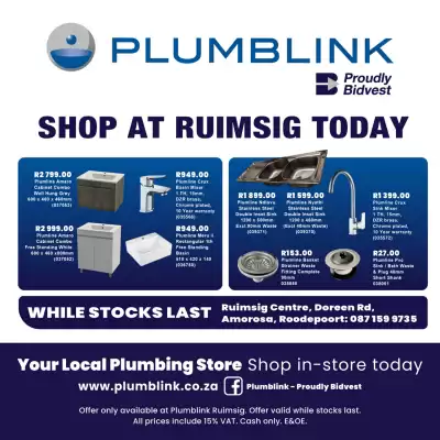 Plumblink catalogue (valid until 31-08)